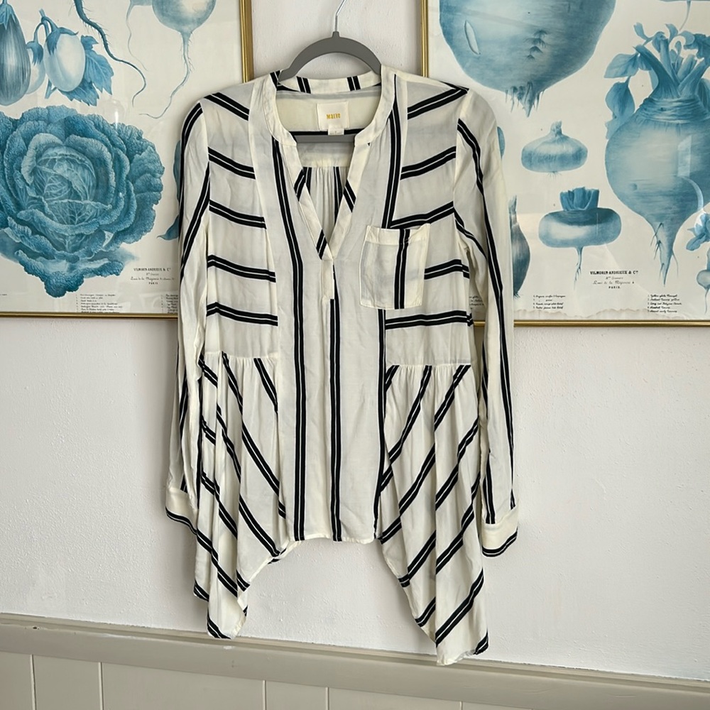 Anthropologie striped blouse